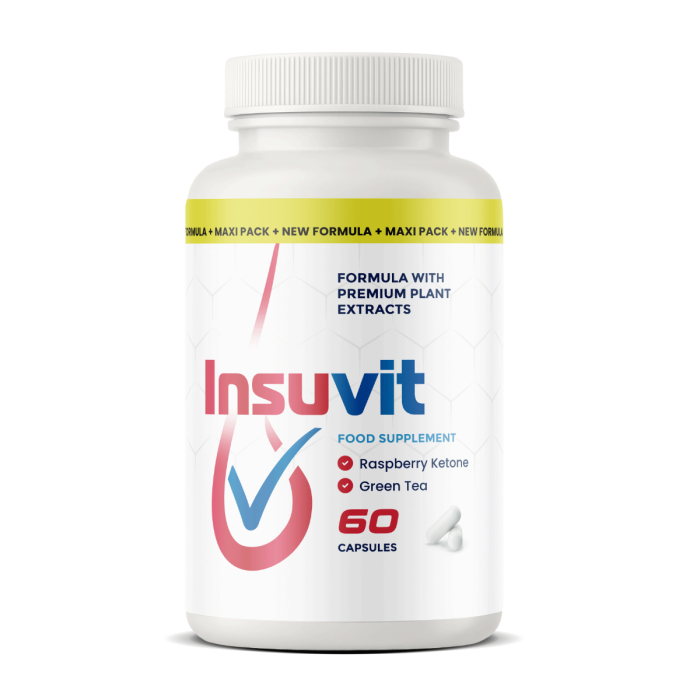 Insuvit – klucz do zdrowej równowagi cukru Insuvit opakowanie – nowoczesna suplementacja wspierająca równowagę cukrową i metabolizm.